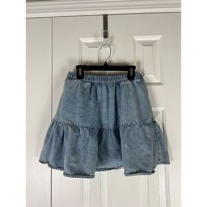 American Eagle Womens Denim Tier Skirt Size Small